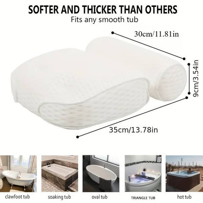 Bath Neck and Back Support Cushion