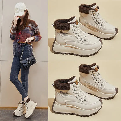Women’s Fleece-Lined Winter Trainer Boots