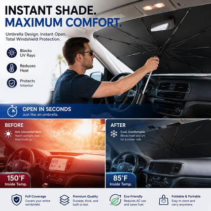 Car Windshield Sun Shade Umbrella