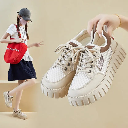 Women’s Breathable Mesh Platform Casual Trainers