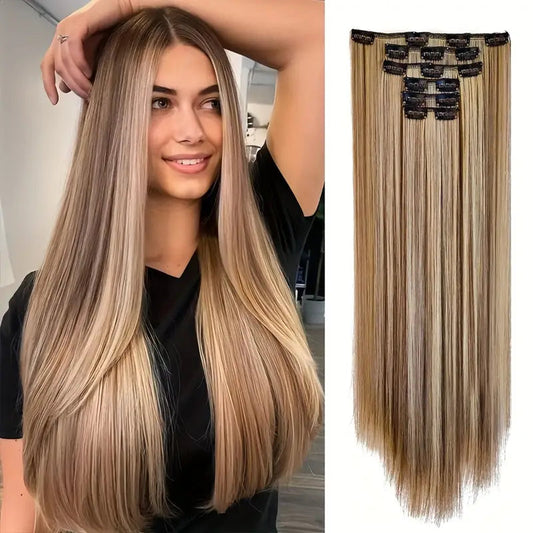 Women’s Clip-On Highlight Hair Extensions
