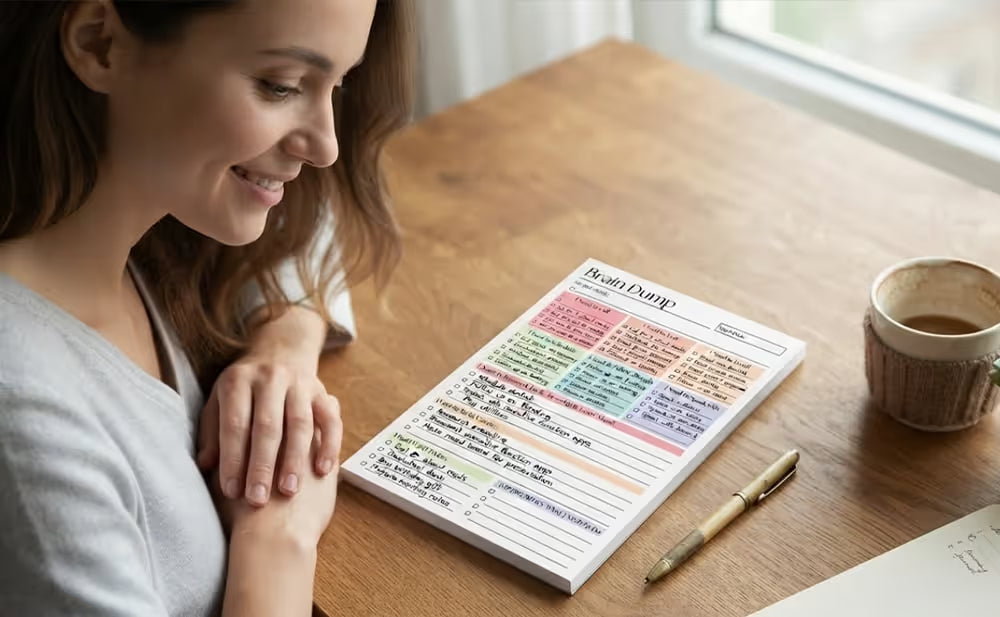 Daily Brain Dump Planning Pad