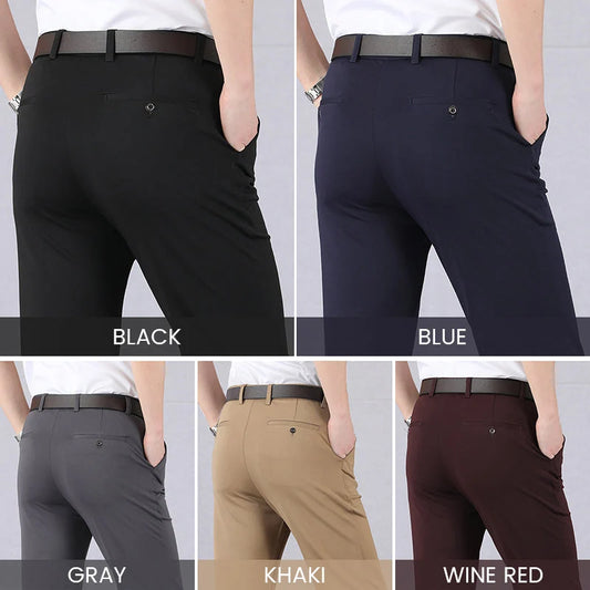 Men's Stretch Straight Leg Trousers