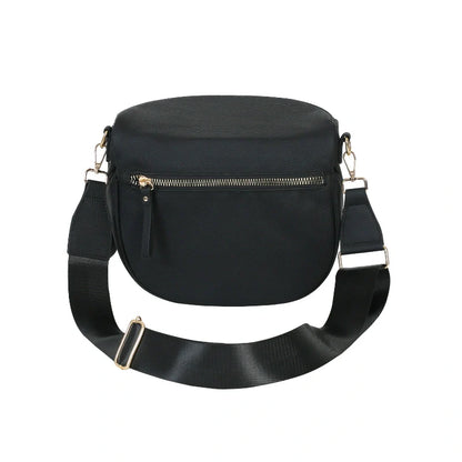 Women’s Multi-Pocket Leather-Look Crossbody Bag