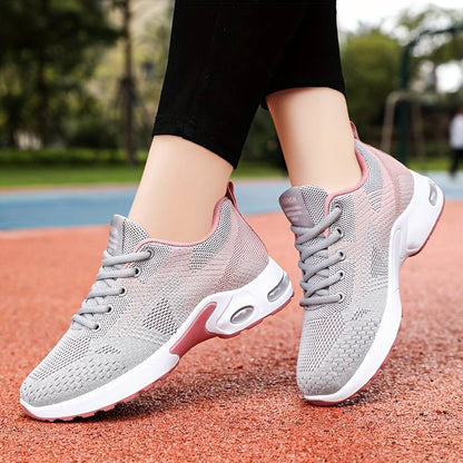 Women’s Colourblock Air-Cushion Lace-Up Trainers