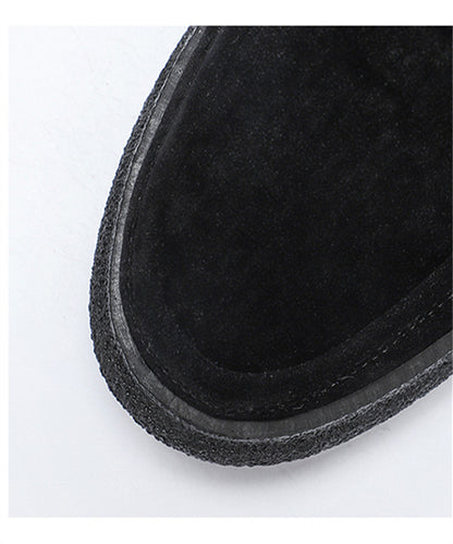Men’s Breathable Suede Slip-On Thick-Sole Casual Shoes