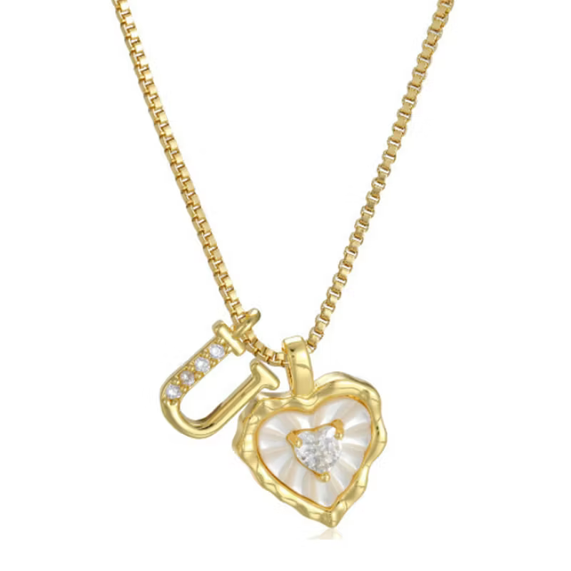 Women's Personalised Heart Initial Necklace