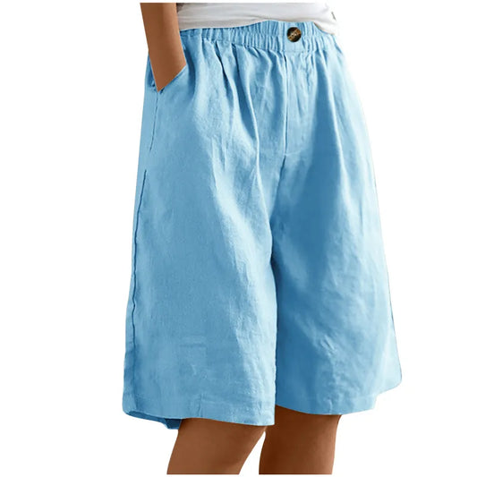 Women's Elastic Waist Comfort Shorts