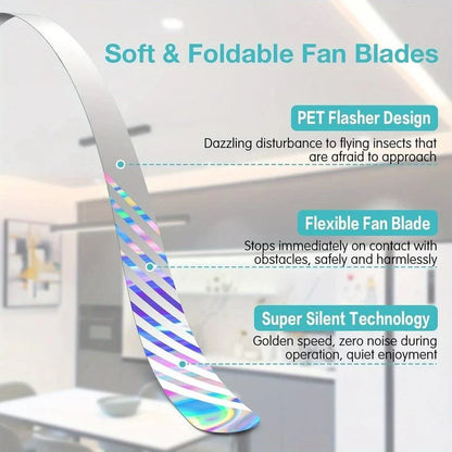 Portable Tabletop Fly Deterrent Fan Set