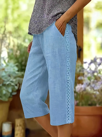 Women's Side-Lace Casual Trousers