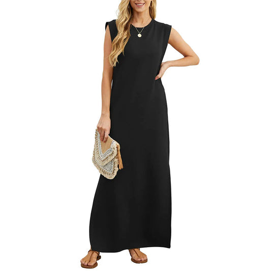 Women's Sleeveless Split-Hem Maxi Dress