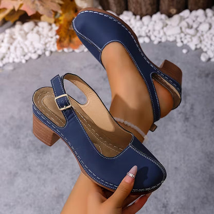 Women’s Slingback Block Heel Shoes