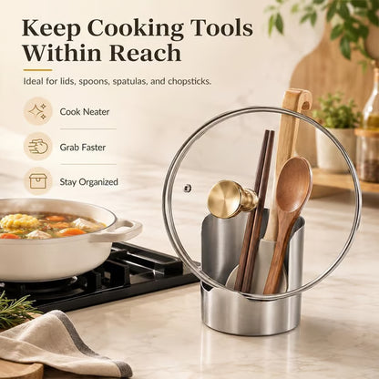 Stainless Steel Utensil and Pot Lid Organiser