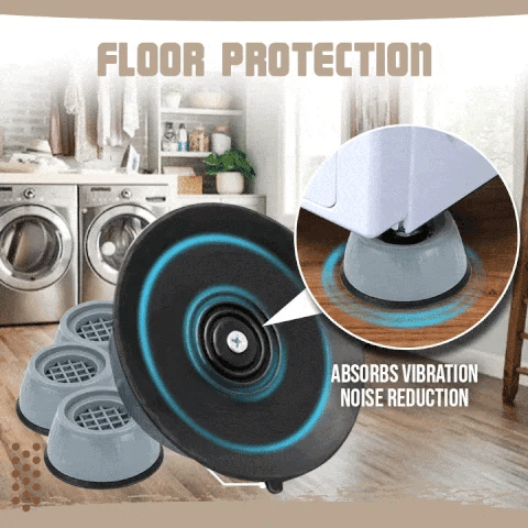 Anti-Vibration Appliance Support Feet Set (4 Pieces)