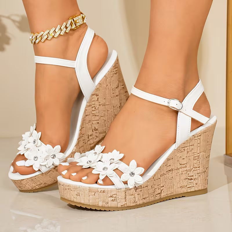 Women’s Floral Platform Wedge Sandals