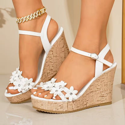 Women’s Floral Platform Wedge Sandals