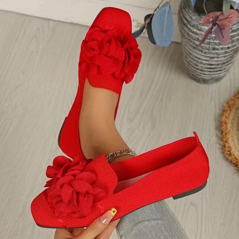 Women’s Floral Strap Comfort Ballet Flats