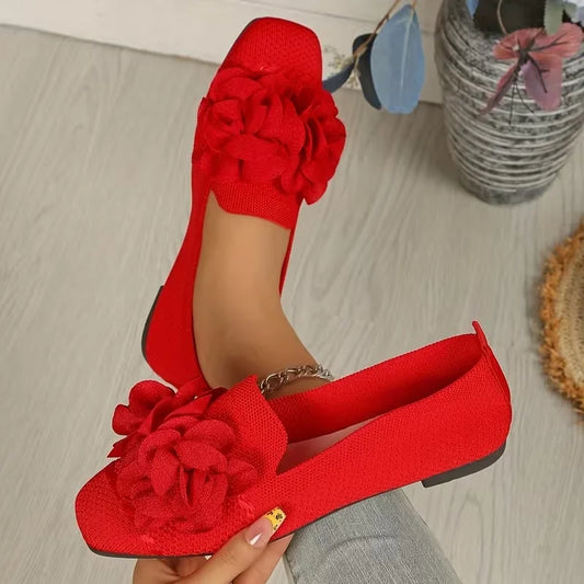Women’s Floral Strap Comfort Ballet Flats