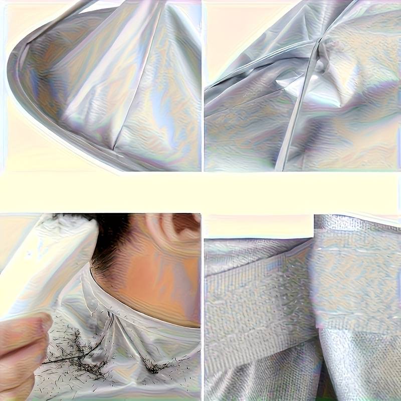 Foldable Hair Collection Cape with Adjustable Neck