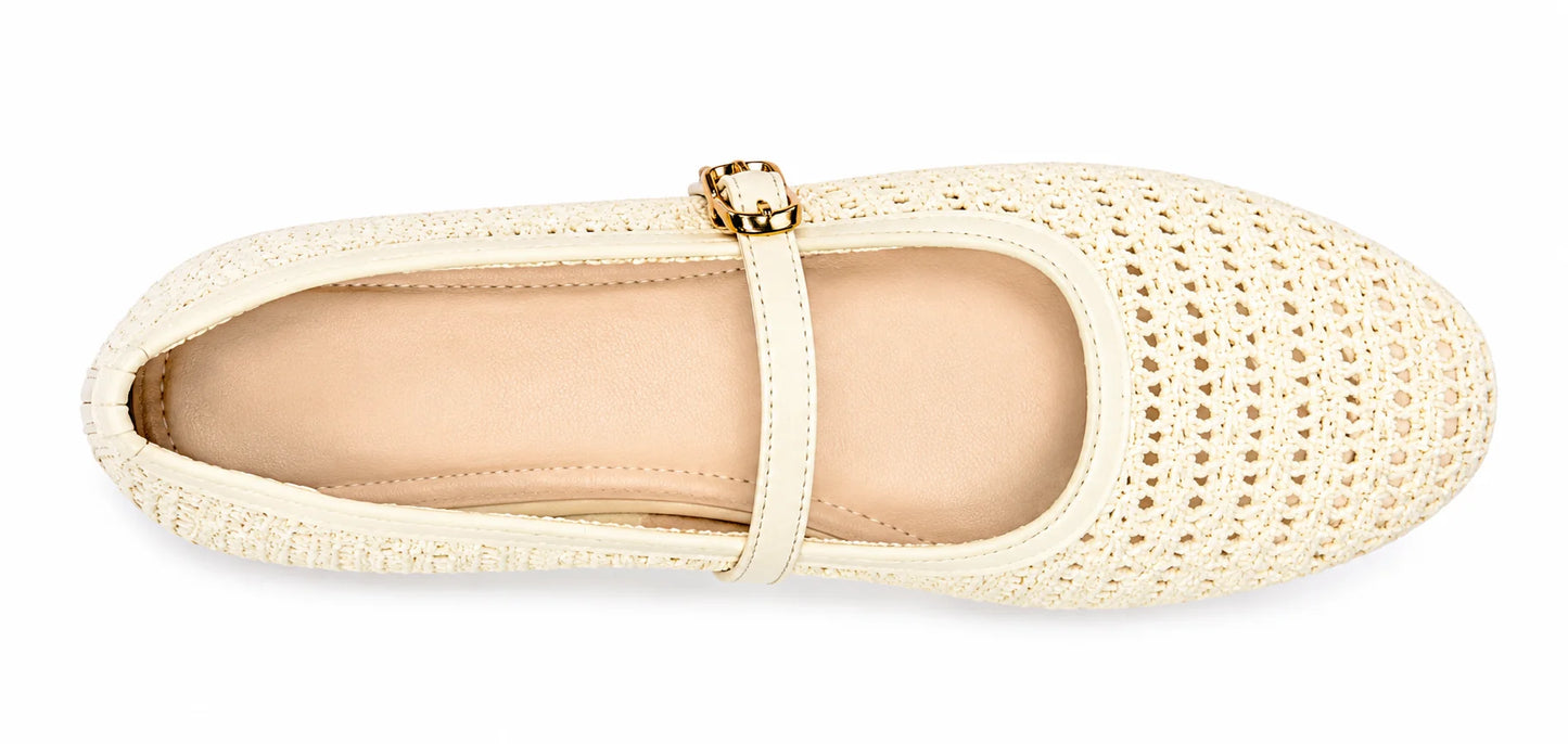 Women's Knitted Strap Flat Shoes