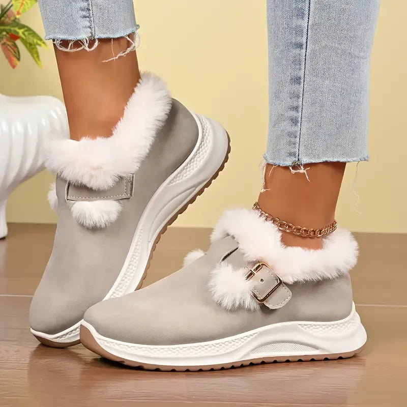 Women’s Waterproof Plush Winter Snow Shoes