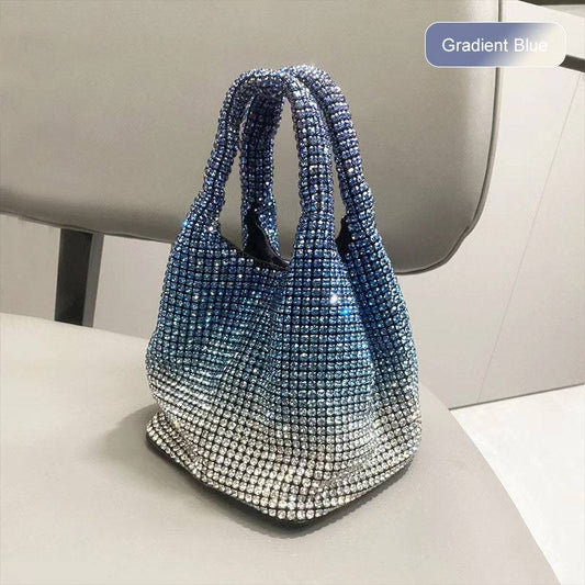 Women’s Rhinestone Embellished Clutch Handbag