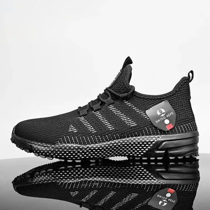 Men’s Knitted Lace-Up Trainers
