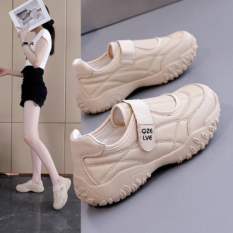 Women’s Strap-Fastened Comfort Trainers with Chunky Grip Sole