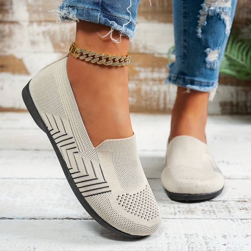 Women’s Breathable Slip On Mesh Driving Trainers