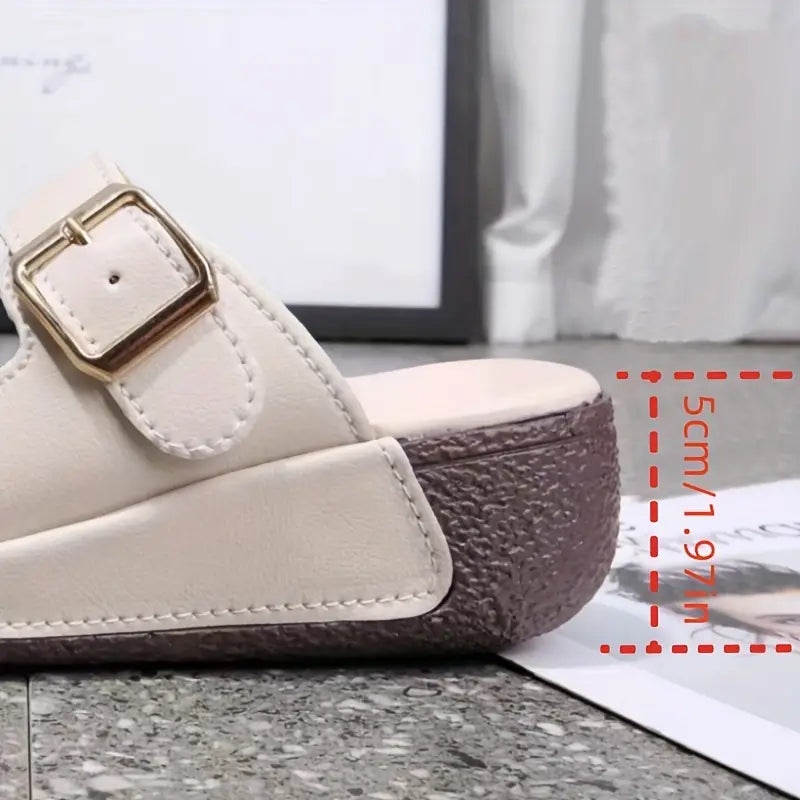 Breathable Adjustable Ladies Leather-Look Sandals