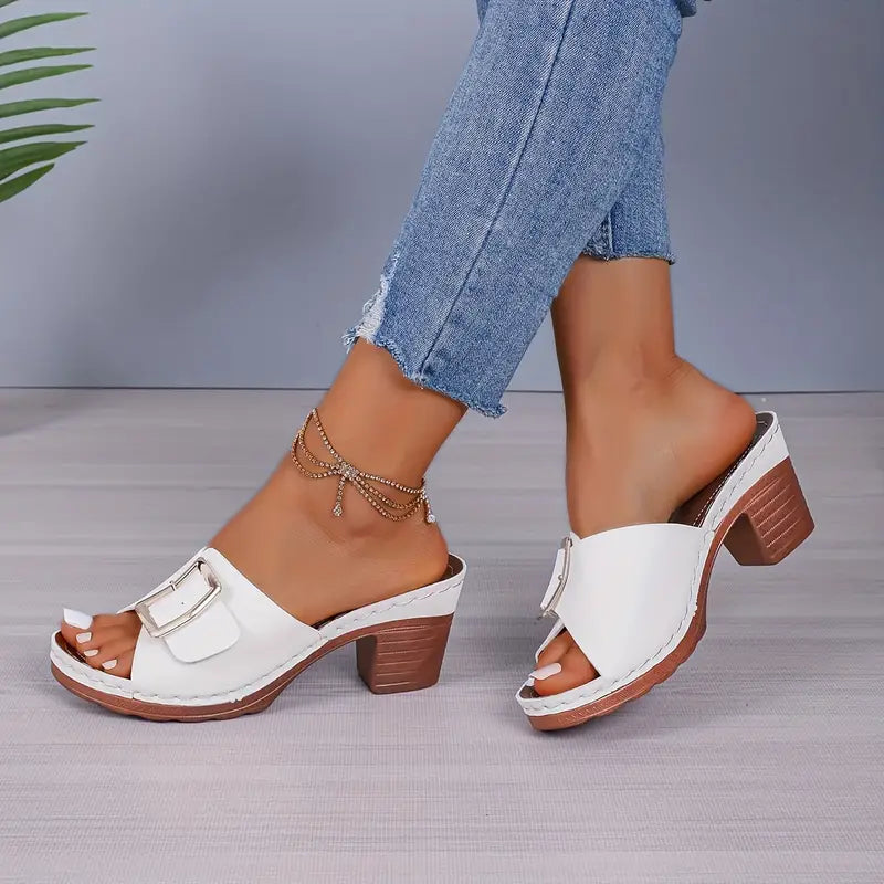 Women's Square Heel Sandals