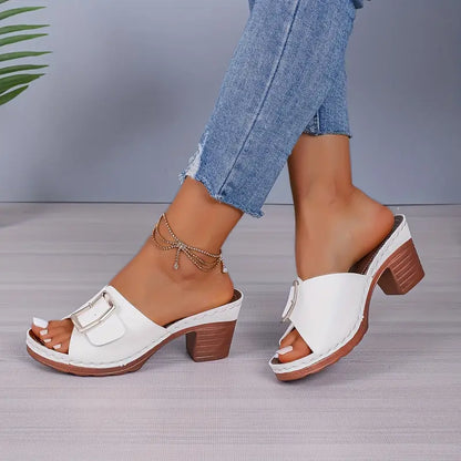 Women's Square Heel Sandals