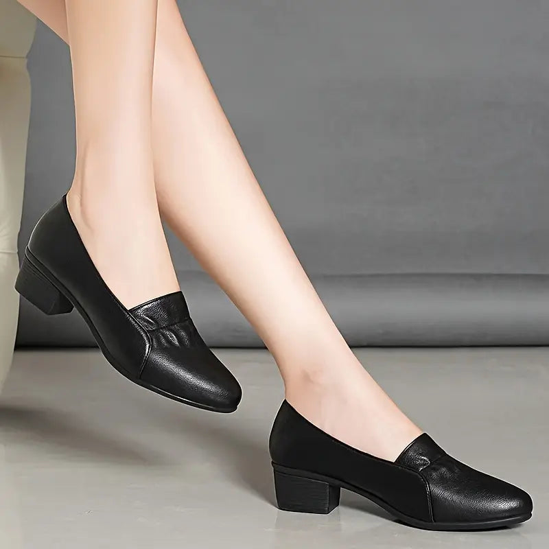 Women's Trendy Non-Slip Soft Sole Short Heeled Shoes