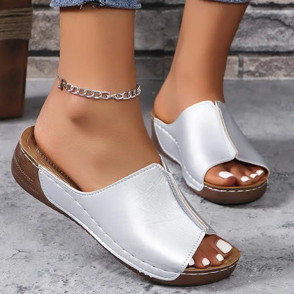 Women's Stylish Platform Slip-On Comfort Sandals