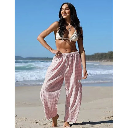 Women’s Striped Wide-Leg Trousers