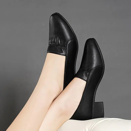Women's Trendy Non-Slip Soft Sole Short Heeled Shoes