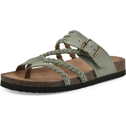 Women's Braided Strap Flat Sandals
