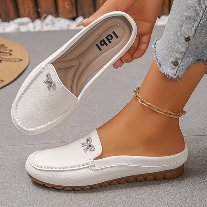 Women’s Bow Detail Backless Loafers