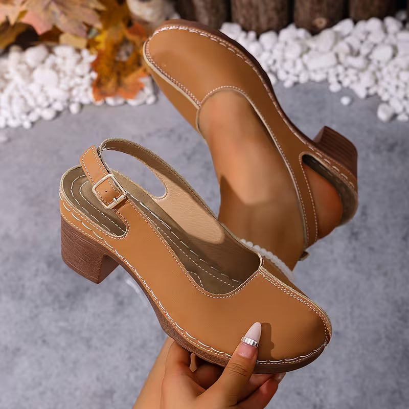 Women’s Slingback Block Heel Shoes