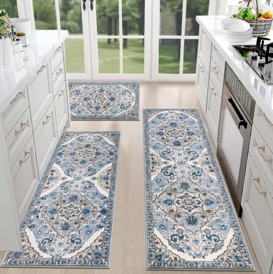 Boho Washable Kitchen Rugs Sets of 3 - Kitchen Rugs