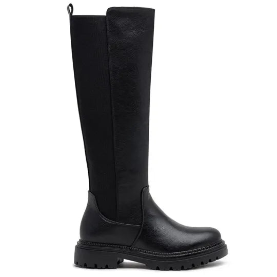 Women’s Faux Suede Stretch Knee-High Comfort Boots