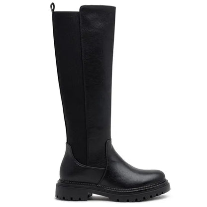 Women’s Faux Suede Stretch Knee-High Comfort Boots