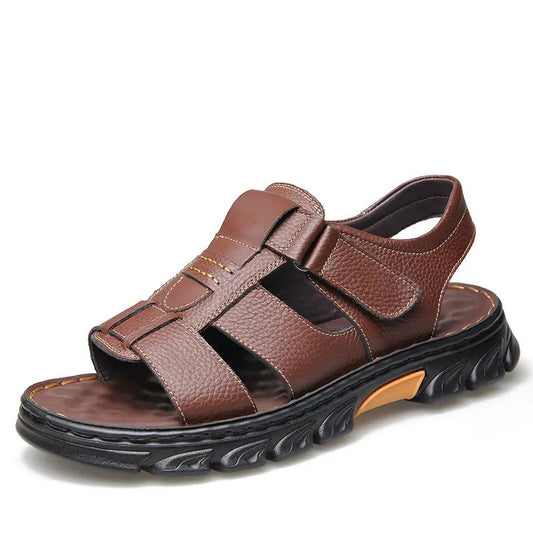 Soft Leather-Look Non-slip Beach Sandals for Men