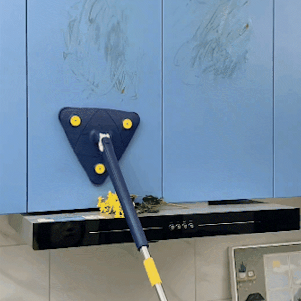 Triangle Spin Mop with Built In Squeeze and 360° Head