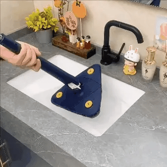 Triangle Spin Mop with Built In Squeeze and 360° Head