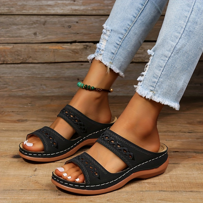 Vintage Hollow Slippers