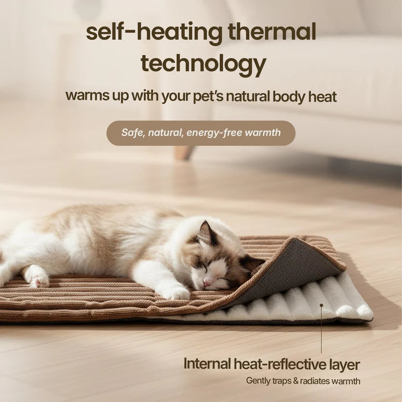 Self-Heating Thermal Reflective Pet Mat