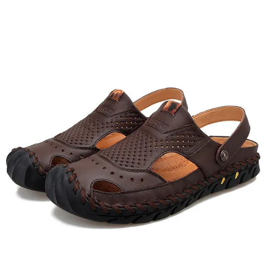 Men's Handcrafted 2-in-1 Supportive Sandals – Wide Toe Box