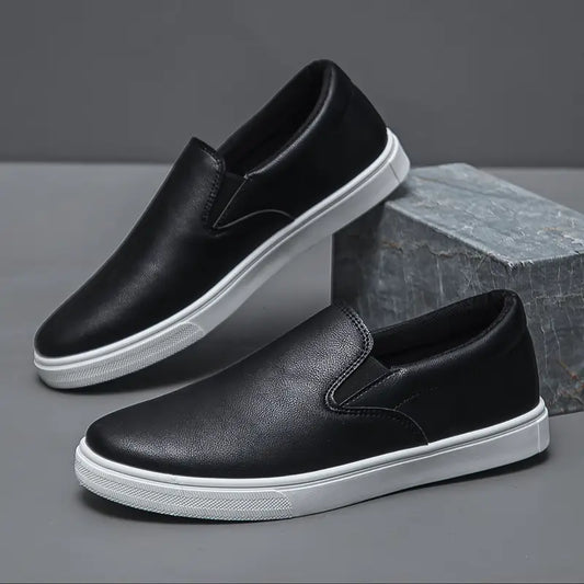 Men's Brown Slip-On Sneakers - Comfortable & Stylish Casual Shoes