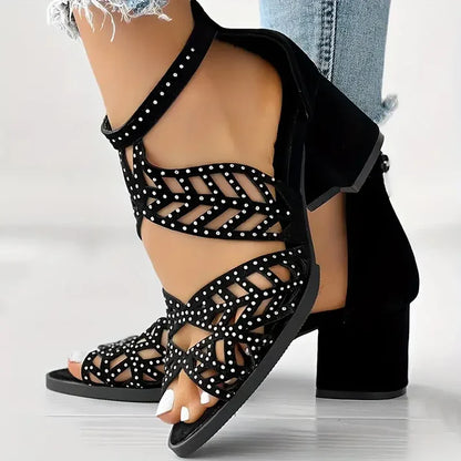 Boho Hollow High Heels for Women